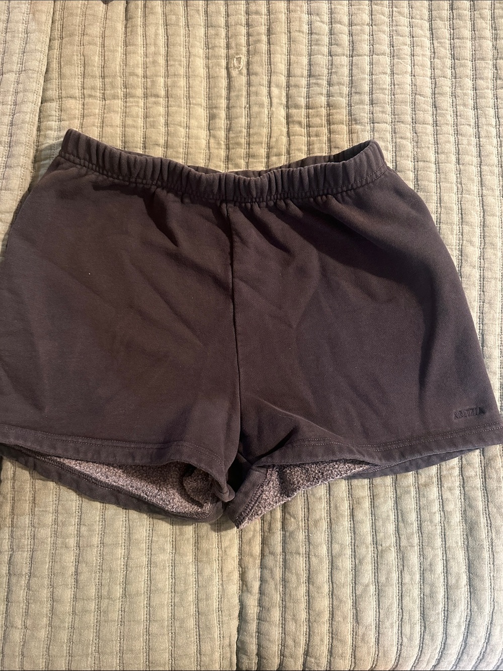Aritzia sweat fleece perfect fit shorts